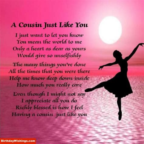Poem For Cousin Archives Birthday Wishings
