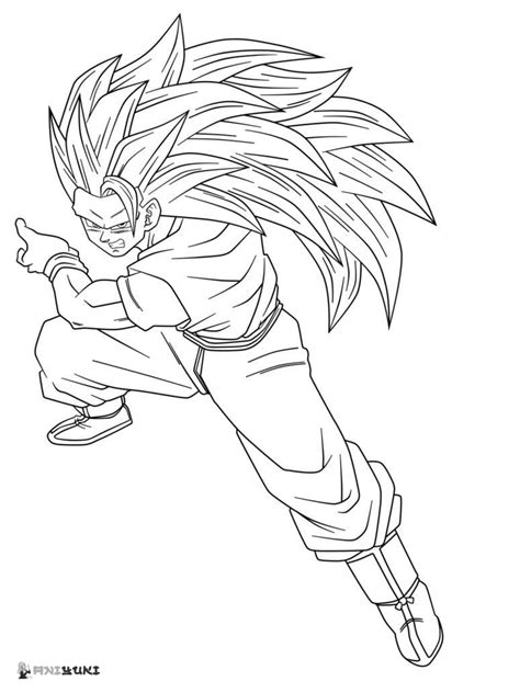 Goku SSJ3 Coloring Pages Coloring Home