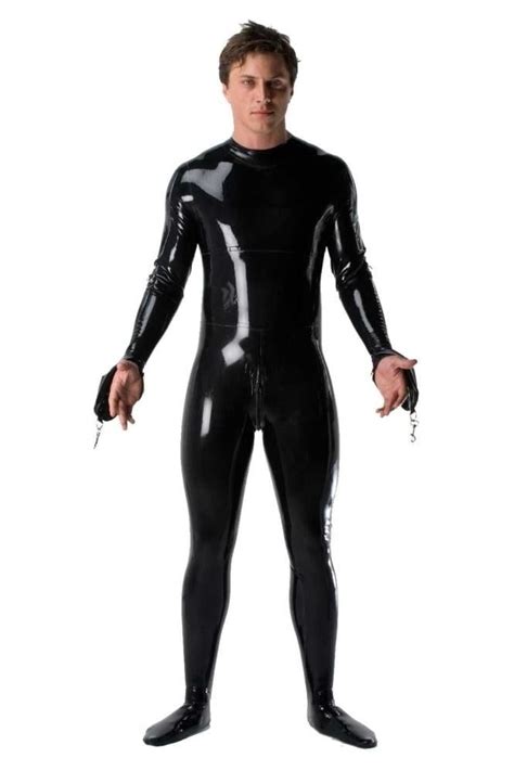 Dionysus Mens Latex Catsuit With Mitts To Enclose Your Hands Handmade