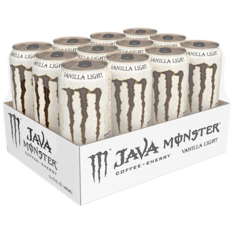 Monster Energy Java Monster Vanilla Light Vanilla Light Pack Of 12 15