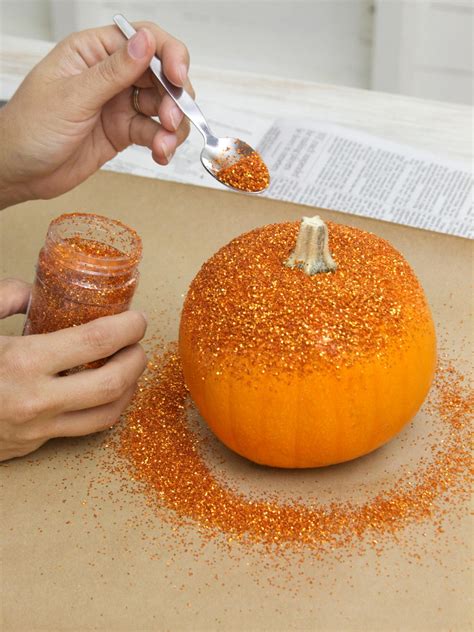 How To Make Glittered Pumpkins Hgtv