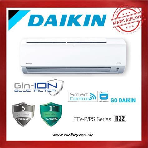 Daikin Smart Control Hp Hp R Air Conditioners Non Inverter Ftv
