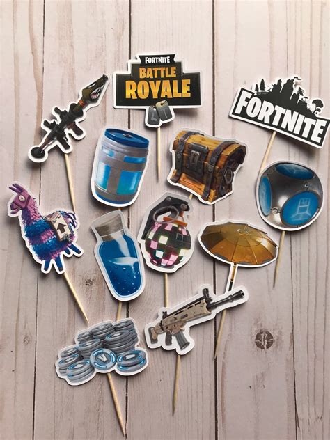 Fortnite Cupcake Toppers Etsy