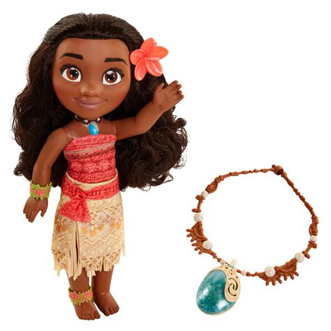 Disney Moana Adventure With Magical Seashell Necklace Doll Dolls Amazon Canada