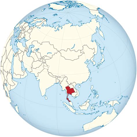 ⊛ Mapa De Tailandia ·🥇 Político And Físico Imprimir Colorear Grande