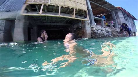 Beatiful Woman Diving In Cebu Mactan Philippines Youtube