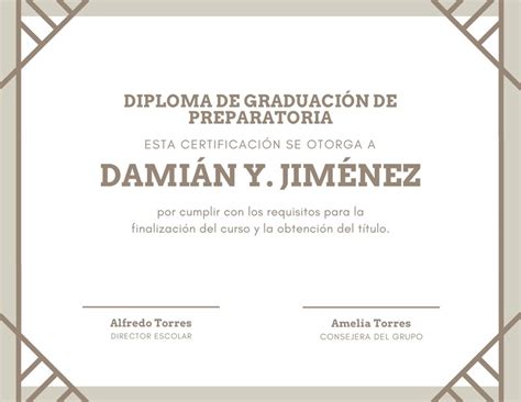 Plantillas Para Diplomas Personalizables Gratis Canva