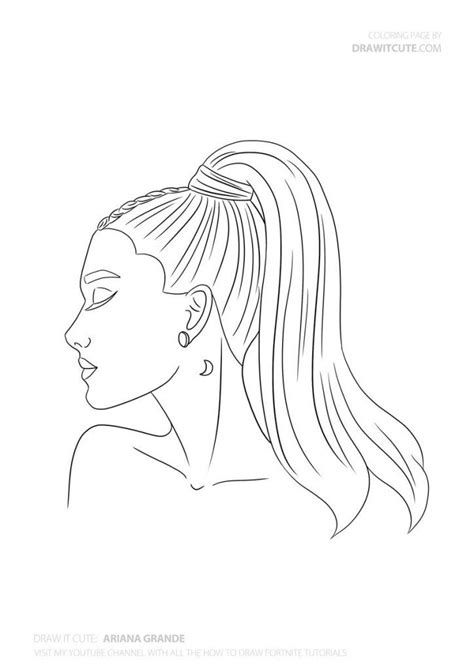 How To Draw Ariana Grande Step By Step Slowly And Easy
