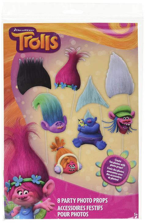 Buy Trolls Photo Booth Props 8ct Online At Desertcartuae