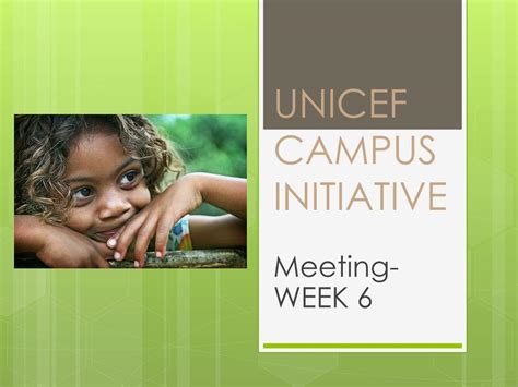 Ppt Unicef Campus Initiative Powerpoint Presentation Free Download