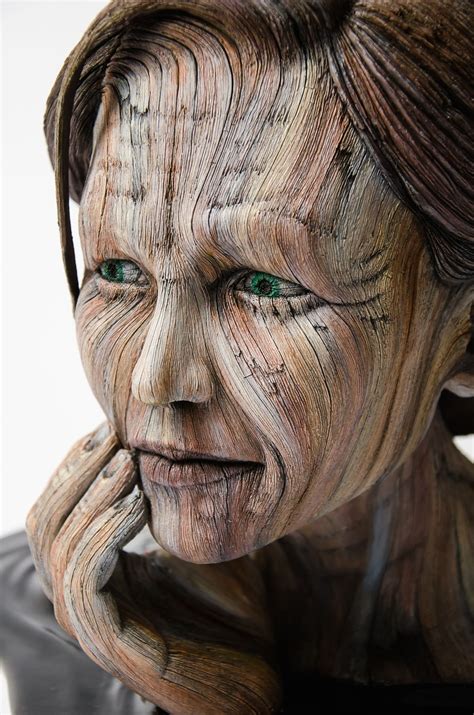 hyperrealistic sculptures make clay look like wooden humans wood carving art sculpture clay