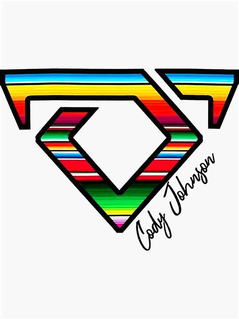 Serape Cody Johnson Cojo Nation Emblem Hdb 12 Sticker For Sale By