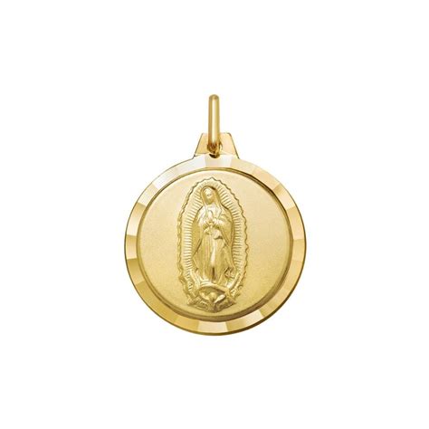 Medalla De Oro De La Virgen De Guadalupe Mimedalla Tamaño Colgante 18
