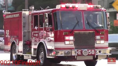 Lafd Engine Responding Air Horn Youtube