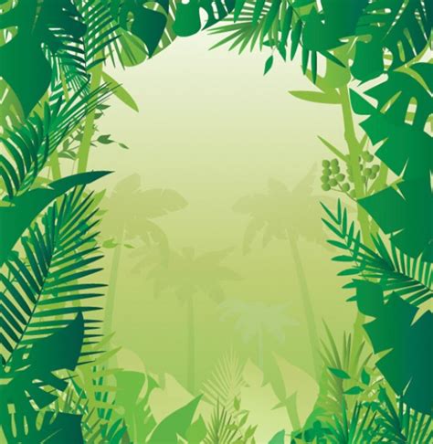 Tropical Jungle Vector Background Welovesolo