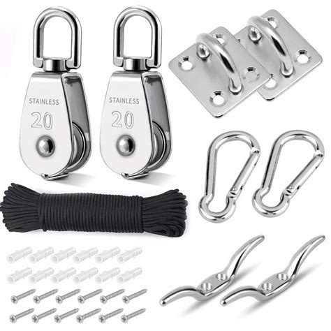 Buy Tootaci Pulley System Setm20 Pulley Block With Rope And Hooks