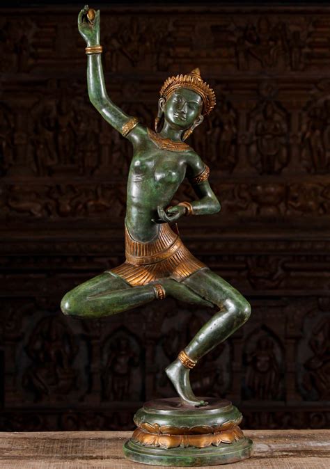Brass Beautiful Dancing Devi Statue 33 82t37z Hindu Gods And Buddha
