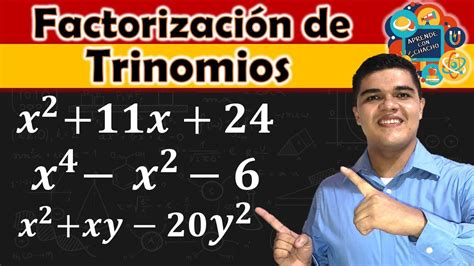 Factorización de Trinomio de la forma x2 bx c Ejercicios y conceptos