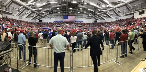 jim acosta on twitter trump supporters filing out of rally early in louisiana these photos