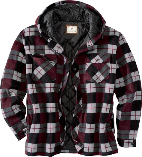 Sale Hooded Lined Flannel Jacket In Stock