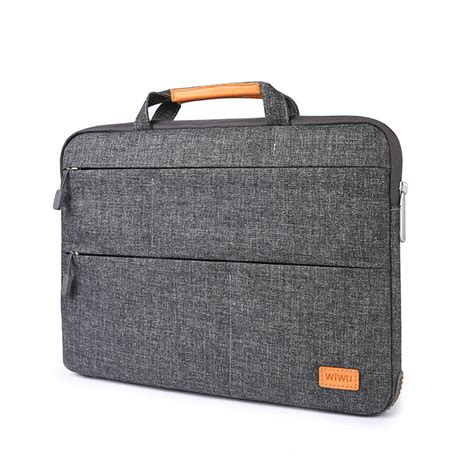 Wiwu Laptop Bag Case Multi Pockets Waterproof Nylon Notebook Bag For