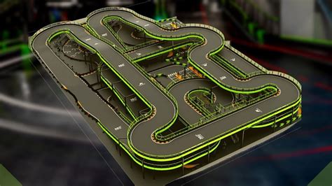 Super Track Both Tracks Combined Andretti Indoor Karting San
