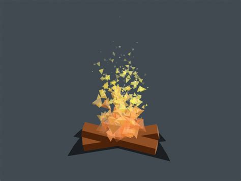 Low Poly Campfire By Ryan Printz On Dribbble