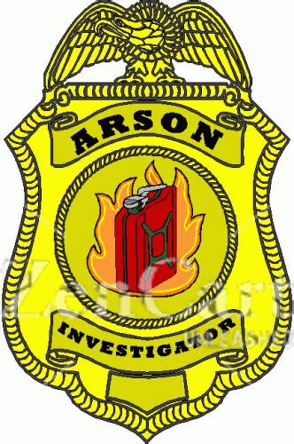 Arson Investigator Decal 827 0645 Phoenix Graphics Your Online