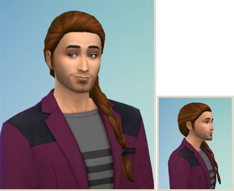 Birksches Sims Blog Side Braid Hair For Men Sims 4 Hairs