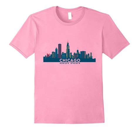 Chicago Shirt Chicago Illinois Skyline Colorful T Shirt Art Artvinatee