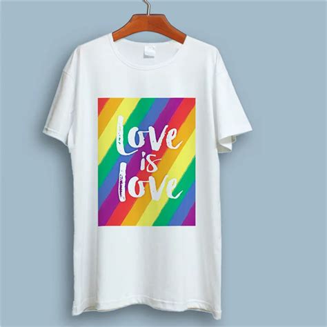 clothes love is love newest fashion gay pride lgbt colourful design printed t shirt summer men