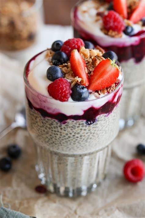 Vanilla Berry Chia Seed Pudding Pick Up Limes