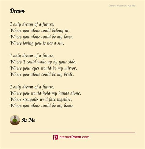 dream poem by az mo