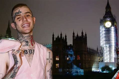 Huge Picture Of Rapper Lil Peep Projected Onto Houses Of Parliament In