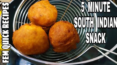 5 Minute South Indian Snack Quick Tea Time Snack Breakfast Recipe