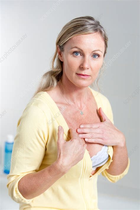 Breast Self Examination Stock Image C Science Photo Library