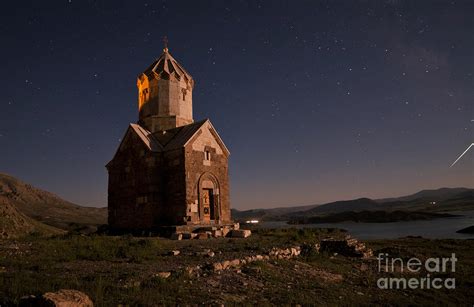 Starry Night Sky Above Dzordza Church Photograph By Amin Jamshidi Pixels
