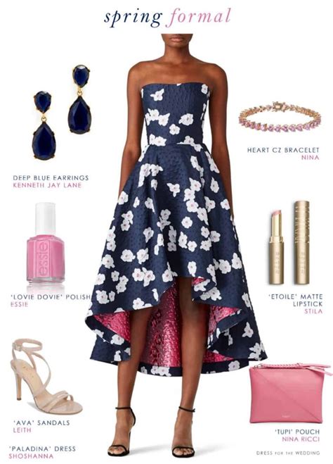 Navy Blue Dress With Flowers Buy And Slay