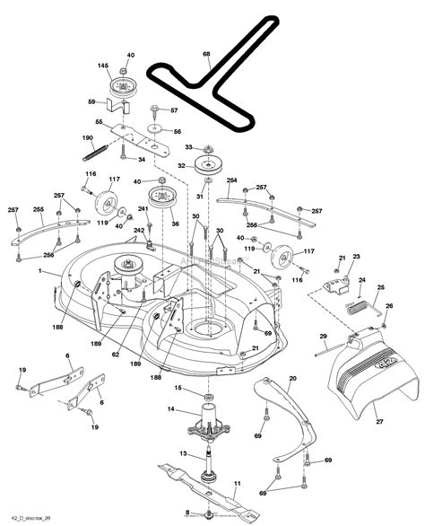 Husqvarna Yth K Parts Diagram For Mower Deck