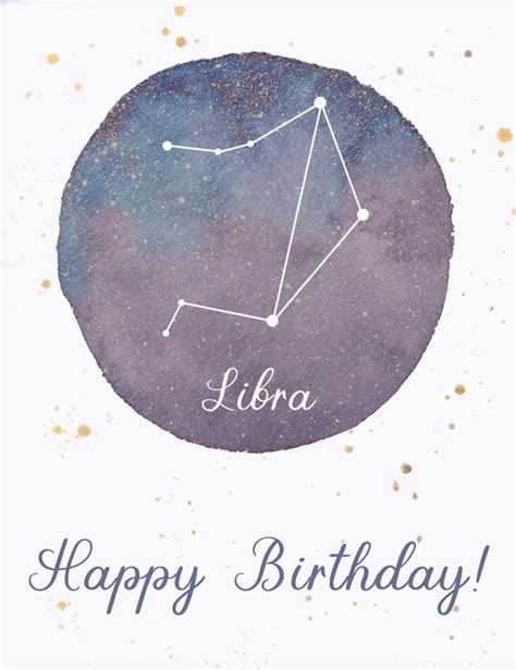 Group Ecard Libra Birthday Card