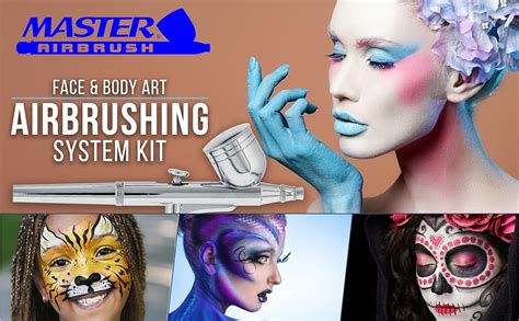 Master Airbrush Airbrushing System Kit With 8 Color Water