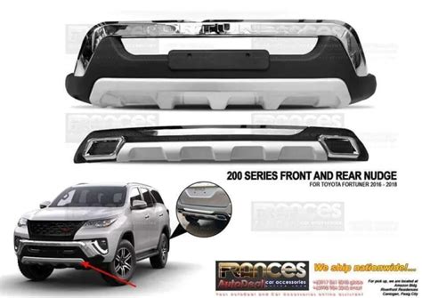 Toyota Fortuner G V 20216 2020 Front And Rear Bumper Nudge Protector