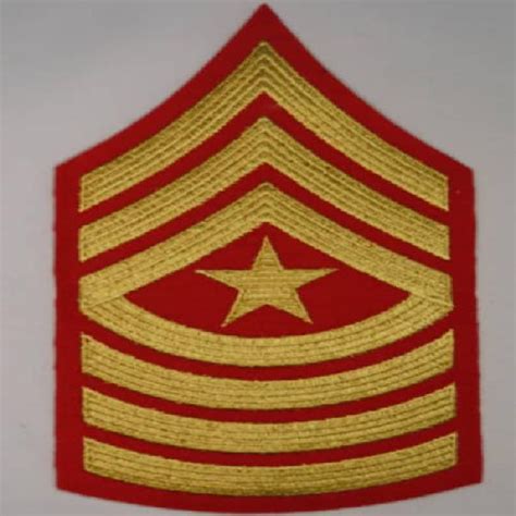 United States Marine Corps Sergeant Major Rank Insignia In South Africa