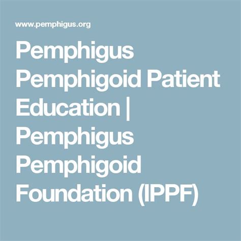 Pemphigus Pemphigoid Patient Education Pemphigus Pemphigoid