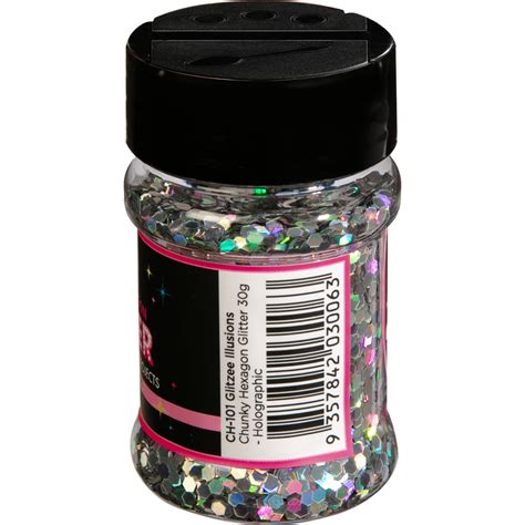Illusions Chunky Hexagon Glitter Holographic 30g