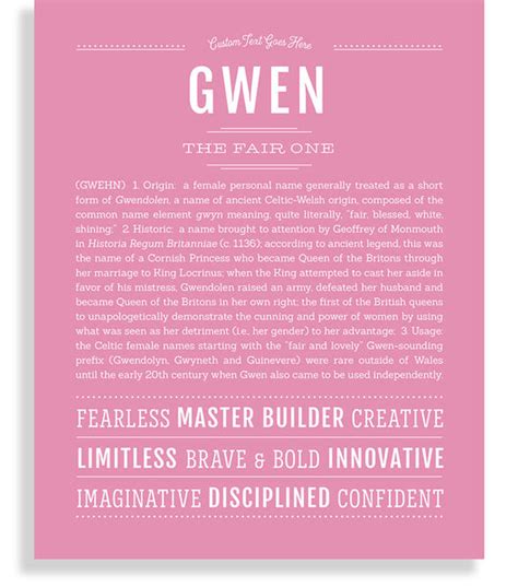 Gwen Name Art Print