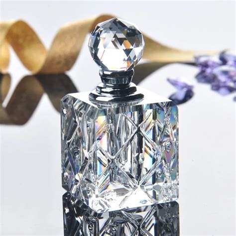 Handd 3ml Clear Unqiue Crystal Glass Crystal Women Perfume Bottle Empty