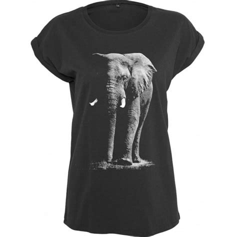 Faded Elephant Womens Extended Shoulder T Shirt Women From Pink
