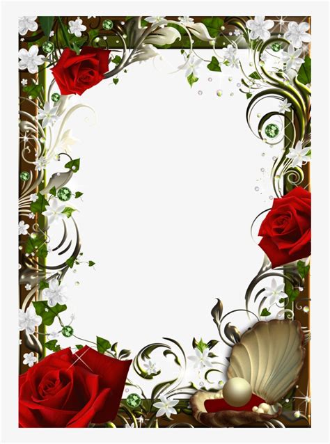 Red Rose Frame Clipart Borders Roses Free Transparent Png Download