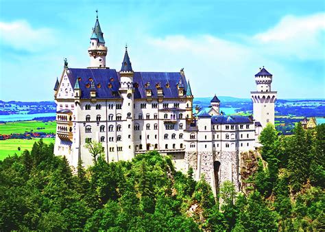 Neuschwanstein Castle Germany Painting By Rani S Manik Fine Art America